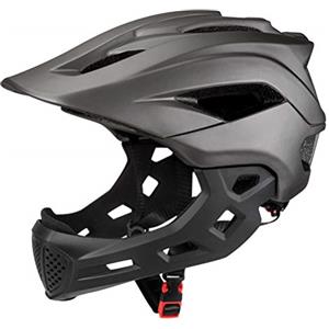 KENANLAN Casco Integrale Cairbull Casco BMX Integrale Adulto, (grigio)