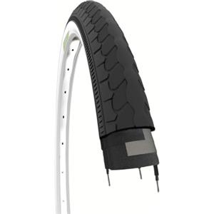 ECOVELO 1 Copertone 26 x 1 3/8 (37-590) BiancoNero per City Bike, Olandese, Stradale, Adulto, Bicicletta, Vintage | Pneumatico Stradale Bianco Nero in Gomma Bicicletta