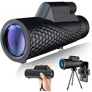 EKsma Telescopio monoculare, monocolo for adulti, telescopio monoculare 10x50 ad alta potenza, telescopio portatile for birdwatching campeggio viaggi