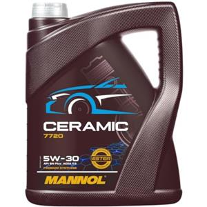 MANNOL Olio motore Ceramic 5W-30 5 L Compatibilità con PEUGEOT 206 2 volumi/Coda spiovente 2A/C 207 WA, WC 208 I Hatchback CA, CC 2008 Station Wagon CU, VW Polo Hatchback 6R1, 6C1