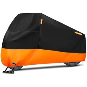 BHGMGEBLV Telo Coprimoto Resistente a Acqua Per Morbidelli Per T1002VX 2025 Telo Coprimoto Impermeabile Per Scooter Da Esterno Protezione UV Copertura Antipolvere Telo Copri Moto(Orange,4XL)