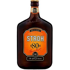 Stroh 80 RUM STROH 80 Austria Inlander Rum 70 cl, Original STROH Inländer Rum, essenza di rum per la tradizione culinaria e dolciaria austriaca in pasticcini, torte e dessert e cocktail