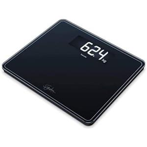 Beurer GS 410 Signature Line Black Bilancia in Vetro XXL con Portata fino a 200 kg, 35 x 30 cm, Nero