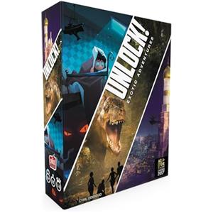 Asmodee Space Cowboys ASMSCUNLOCK04EN Unlock 4 Exotic Adventures, Multicoloured