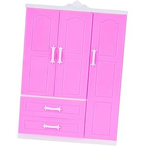 Zani Puff Armadio per bambole da 30 cm, mobili per casa delle bambole, armadio per vestiti in miniatura, organizer