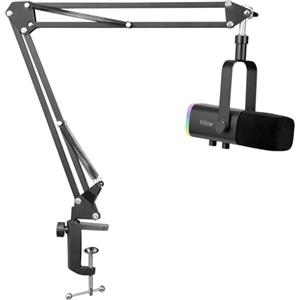FIFINE XLR Streaming Microfono Kit Dinamico per Podcasting, Gaming Micrófono USB per PC Mac PS4 PS5, Cardioide Microphone per Registrazione Vocale
