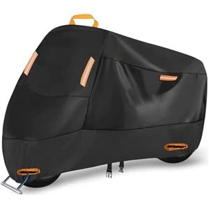 POIBNZ Telo Coprimoto per Piaggio Beverly 125 200 250 300 350 400 500 2001-2024, Esterna Copertura Moto Protezione da Pioggia e Neve, Portatile Durevole Teli Coprimoto Protettiva per Moto