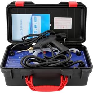 Hanmorfarbi Pulitore a vapore, 3000 W, 266 ° F, dispositivo di pulizia ad alta temperatura, 3-5 bar, pressione a vapore, portatile, con pistola a spruzzo, per auto, motore, cucina, casa, cappa