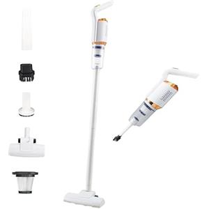 Generico Aspirapolvere Senza Fili Scopa Elettrica - Potente Vacuum Cleaner Senza Filo Ricaricabile Batteria Silenzioso Leggera Scope Elettriche per Pavimenti Tappeti Peli Animali Domestici