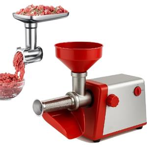Crisalide® Combinato Passapomodoro + Tritacarne Elettrico 385W - Motore Monofase, Filtro Inox 18/10 - Produzione Fino a 100 kg/h - Accessorio Tritacarne Incluso