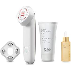 Silk'n Massaggiatore viso - FaceTite Multiplatform - Dispositivo per la cura e ringiovanimento della pelle - con una confezione 60ml di sierio ialuronico inclusa