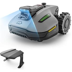 MAMMOTION YUKA mini 2 500 Robot Tagliaerba senza Filo Perimetrale con Garage, Visione AI Tri-Cam, No RTK, Nessuna Perdita di Segnale, DropMow, Mappatura Automatica, Taglio a 500㎡