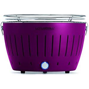 LotusGrill G-LI-34P Barbecue con batterie e cavo di alimentazione USB, Viola
