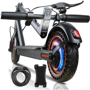 QnQ Monopattini Elettrici, Motore 500W, 8,5 Monopattino Elettrico Pieghevole, Batteria 7,8Ah, Applicazione, Massimo 25km/h, Portata 20-25km, Doppio Freno, Massimo 120kg