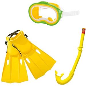 Intex 55954 - Set Maschera, Boccaglio e Pinne Bimbo