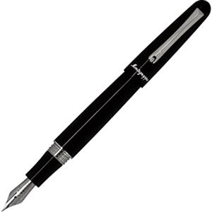 Montegrappa - Penna Collezione Elmo 01, Tipologia Stilografica - Pennino F - Fine - Nero