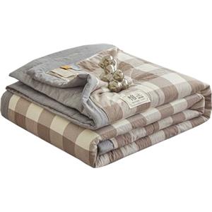 Yekuhe Primaverile Estivo Copriletto Trapuntino Cotone Per Letto Per Singolo/ Matrimoniale/Una Piazza e Mezza Morbida Coperta Leggera Trapunta Estiva Morbido E Confortevole(Color 24,150x200cm/only 1 Quilt)