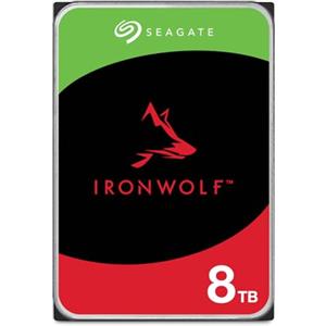 Seagate IronWolf, 8 TB, Hard Disk SATA da 6 GBit/s, HDD, CMR 3,5 7.200 RPM, Cache da 256 MB per NAS con Sistema RAID,3 anni di servizi Rescue (ST8000VNZ04) [Amazon Exclusive], Amazon Exclsusivo