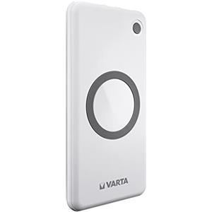 Varta Wireless Power Bank 10000 mAh - Caricabatterie Wireless 2 in 1 con USB-C e Quick Charge
