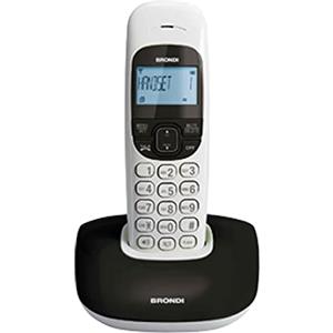 Brondi Chi Parla Brondi Nice Telefono Cordless, Nero/Bianco