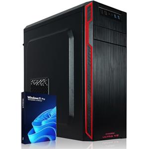 Greed® Ultra V2 PC - AMD Ryzen 7 5700G, 8 Core, 4,6 GHz, 16 GB RAM, 1 TB SSD 1 TB HDD, Desktop Tower con WLAN e Windows 11 Pro