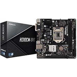 ASRock MB Asrock H310CM-DVS 1151 m ATX D Sub/DVI DDR4 Retail - Micro/Mini/Flex ATX, a0uayz 90 mxb8 K0