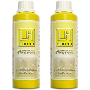 Generico IODO 10 Disinfettante ad ampio spettro per uso sterno (2x125 ml) - D.M. 388 - Reintegro Cassetta del pronto soccorso Fai da Te