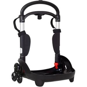 Seven Carrello Trolley Portazaino Be Box Flex 3 Ruote, Nero, Accessori Zaino, Scuola Elementare, Per Bambina e Bambino