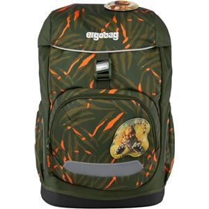 ergobag flex zaino per la scuola elementare, flessibile, ergonomico, leggero, 23 litri, per bambine e bambini ExBeardition - Olive