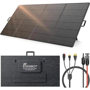FOSSiBOT Pannello solare pieghevole da 420 W, pannello solare per F2400 F3600 portatile, modulo fotovoltaico, impianto solare per esterni, giardino, balcone, roulotte, campeggio