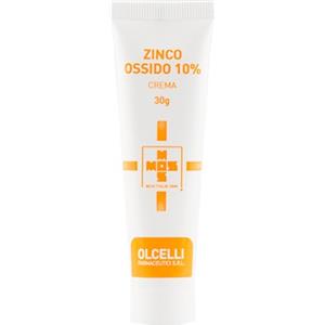Olcelli Farmaceutici Crema Zinco Ossido 10% 30g - Lenitiva e Protettiva per Pelli Arrossate e Irritate