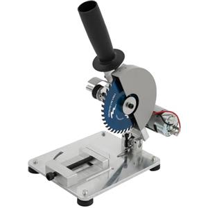 Treeisland Mini Sega troncatrice 220V Sega troncatrice 9000 U/min Piccola Sega circolare da banco regolabile 0°-45° per legno metallo