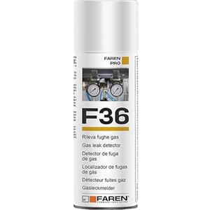 Faren F36 Rilevatore Fughe Gas Spray,alta capacità di rilevamento, Schiumogeno ad autodissoluzione,Non Macchia, 400ml (2 PZ)