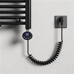 Mai & Mai Barra Riscaldante per Termosifoni, Asta Riscaldante in Acciaio Inox, Resistenza Elettrica 800W con Termostato e Display LCD, Radiatori da Bagno e Scaldasalviette Antracite
