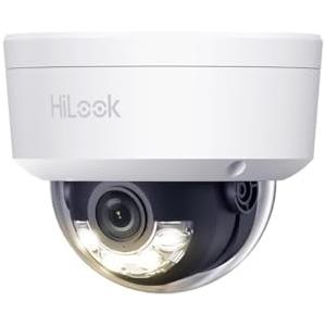 HiLook HIKVISION - Telecamera di sorveglianza esterna, risoluzione 4 K/8 MP, senza Wi-Fi, LAN/PoE, telecamera esterna con sensore di movimento, telecamera esterna, visione notturna, slot per schede SD
