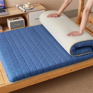 YOUGANG Materassino futon portatile, tatami giapponese, tappetino da viaggio, lettino per gli ospiti, super morbido, topper per pavimento (blu navy, 150 x 200 cm)