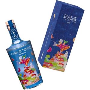 Cinque Terre Gin - 500 ml - Premium Gin 100% biologico Italiano - Premiato tra i migliori gin italiani al mondo nella categoria classic gin - 47% Vol. (500ml, con astuccio)