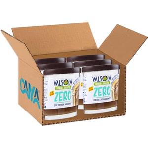 Generico Crema Spalmabile con Nocciole e Cacao Zero Zuccheri Aggiunti, Senza Glutine (Gluten Free) per Valsoia 200g [BOX da 6 Confezioni]