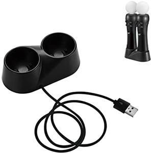 N//B Dock di Ricarica Compatibile per PS4 VR PSVR Move, Stazione di Ricarica per Controller di Movimento PSVR Move