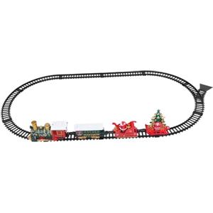 ifundom Trenino Natale Elettrico Con Luci e Suoni Di Locomotive Natalizie Con Binari Giocattolo Retrò Per Ragazzo Ragazza Ragazza Decorazione Per Albero Di Natale