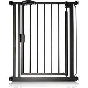 Bettacare Cancello per Scale Auto Close, 68,5 cm - 75 cm, Nero Opaco, Stretto, Cancelletto di Sicurezza a Pressione Stretta, Cancelletto per Bambini, Barriera di Sicurezza per Porte, Corridoi e Spazi