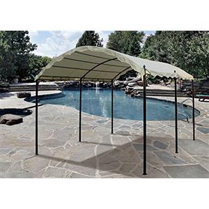 VERDELOOK Onda, Gazebo in Ferro Verniciato 3x4 m, Bianco, coperture e arredo