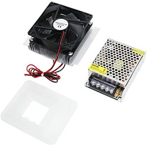QERLONG Peltier Cooler Alimentatore di raffreddamento per refrigerazione a semiconduttore Kit fai da te 12VDC per animali domestici Mini condizionatori d'aria