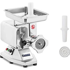 Royal Catering - RCFW 220PRO - Tritacarne - 220 kg/h - 1100 W - 230 V - 1 Lama - 2 Dischi forati - Serie PRO - Spedizione gratuita