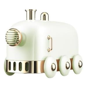 ZAMETTER Umidificatore intelligente a forma di treno retrò, USB, diffusore di aromi da 300 ml, con luce LED colorata, alimentato tramite USB, mini nebulizzatore portatile (verde)