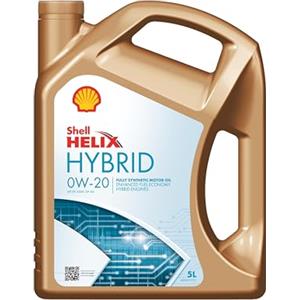Shell Olio Motore Helix HYBRID 0W20 - 5L, compatibile con TOYOTA Yaris e NISSAN JUKE