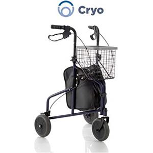 Bello ROLLATOR IN ACCIAIO 3 RUOTE BLU cod.art. RP685B