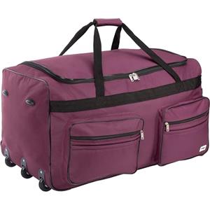 MONZANA® Borsa da Viaggio XL con Ruote 85L Funzione Trolley Manico Telescopico 70x36x34cm Bagaglio Grande Morbido