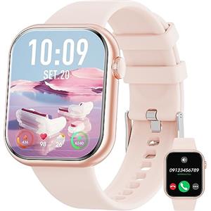 Hwagol Smartwatch Donna Uomo con Chiamata Bluetooth, 1,85'' HD Orologio Smartwatch con 140+ Sportive, Smart Watch con Sonno/Contapassi/SpO2/Cardiofrequenzimetro, Orologio Fitness per Android iOS