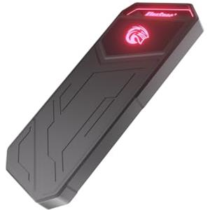 KingSpec Z5 2TB Portable SSD esterno con luce RGB - fino a 2100MB/s, alloggiamento in lega di zinco, interfaccia USB 3.2 Gen2x2, hard disk a stato solido estremo, compatibile con